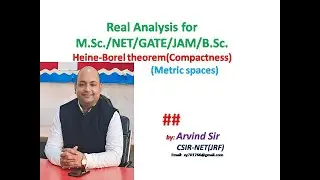 Heine borel theorem | Compactness | Metric Spaces | Real Analysis