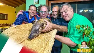 Extraordinary Dishes with Pork anda Cheese Infested with Live Maggots in Sardinia, Italy