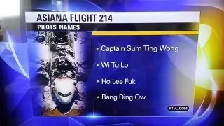 Asiana Airlines Suing Network Over Those Fake, Racist Pilot Names