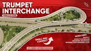 How to Build a TRUMPET INTERCHANGE using MODS (Network Multitool) in Cities: Skylines Magayon EP37