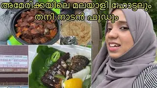 അമേരിക്കയിലെ തനി നടൻ food|| Kerala hotel food in USA || porotta beef fry || Non veg meals