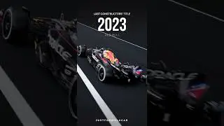 Last Year each F1 Team won the Constructors' Title 🏆