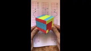 The MORTAL SNAKE Pattern 4x4 Rubik&rsquo;s Cube - cube solve magic trick #shorts #rubikscube