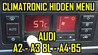 Audi A2 A3 8L A4 B5 Скрытое меню Climatronic Все коды