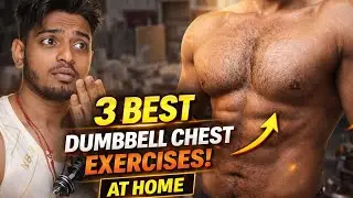 3 Best Dumbbell Chest Exercises At Home 💪 (NO GYM)