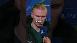 Erling Haaland apologizes after Manchester City's 3-1 UCL defeat to Bod&oslash;/Glimt 🗣️