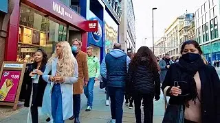 London Walk / Very Busy Street Crazy walk , thousand people walking