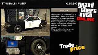 Как разблокировать торговую цену на полицейскую машину Stanier Le Cruiser в GTA Online: The Chop ...