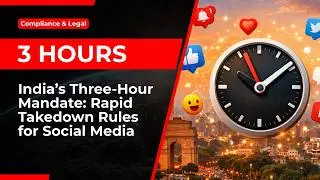 India Cuts Social Media Takedown Deadline to 3 Hours | Risk Escalates for Meta, X, YouTube