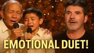 Grandpa & Grandson Filipino Duet Brings AGT Judges to Tears | Simon Cowell Emotional Reaction