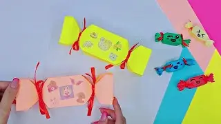 DIY/How to make a big paper candy/Как сделать большую конфетку из бумаги