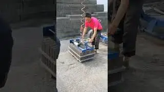 wonderful cement concrete brick block champer and loader in block factory