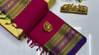 Kanchi cotton sarees/ காஞ்சிப் பருத்திச் சேலைகள்#sarees#cottonfabric #purehandlooms #cottonsaree