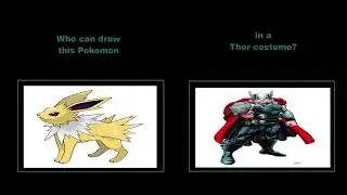 Who Can Draw Jolteon In A Thor Costume? (Pokemon/Marvel Comics Fan Request)