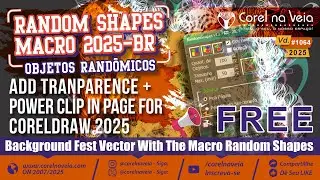 Random Shapes Atualiza&ccedil;&atilde;o 2025 Vers&atilde;o BR Crie Backgrouds no CorelDRAW