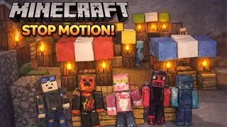 Minecraft Papercraft Village | Stop Motion
