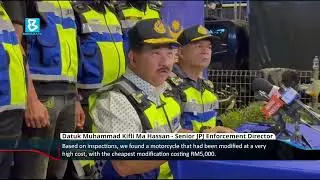JPJ Operations: Extremely modified motorcycle among 65 vehicles impounded
