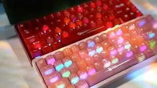 🌸RGB Showcase & Typing Sound | Weikav Lucky65 V2  Fast Release Aluminum Mechanical Keyboard Pink