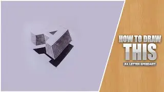 How to Draw 3D Floating Letter 