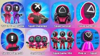 456 Challenge Game, Squid Survival Challenge, Survival Challenge, 420 Prison Survival, Squid Game 3D