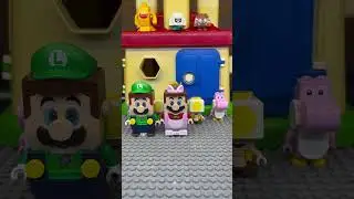 Lego Pink Cat Mario and Luigi Ice Cream Mania 2 #toys #shorts #sweets