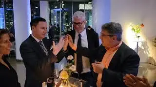 Mind Reader Mark Zacharia intuits thoughts during a cocktail party