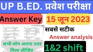 Up bed. exam paper analysis  15/06/2023