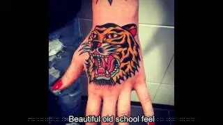 8 AWESOME TIGER HEAD TATTOOS ON HANDS - Tattoosco