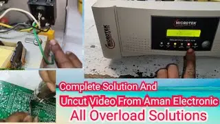 Microtek solar inverter common overload solution #repairing