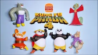 Kung Fu Panda 4 Burger King Toys Complete Set