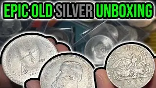 $610 Large Silver World Coin Unboxing w/Rare Bullion And Old Type Coins!!