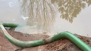 PUMPING DOWN THE POND 3” HARBOR FREIGHT TRASH PUMP