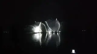 water, light and music show at aamby valley...
