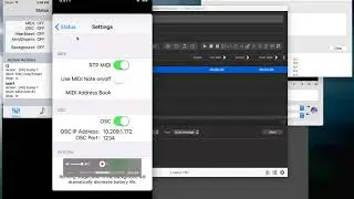 Демонстрация StageCaller MIDI/OSC (с QLab4)