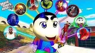 Shinchan and Franklin Join Avengers Army and Become New Avengers in GTA 5