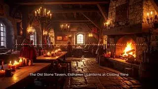 Lanterns at Closing Time | Eldhaven Medieval Tavern Ambience & Fireplace Music