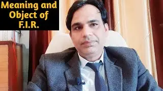 meaning and object of FIR