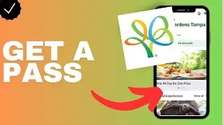 How to get a pass in the Busch Gardens app?