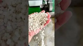 The pelletizing process for making waste plastic films into pellets #recycling #machine #plastic