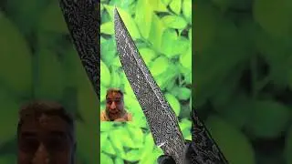 Este CUCHILLO tiene un DAMASCO que JAM&Aacute;S HAB&Iacute;A VISTO‼️😱😍| #cuchillos #knife
