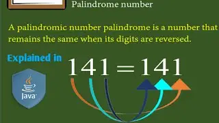 Palindrome Number in Java || Palindrome String and Number explained in Java