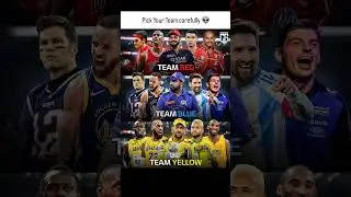 Red vs Blue vs Yellow virat kohli Rohit Sharma ms dhoni ronaldo messi Neymar #cricket #football