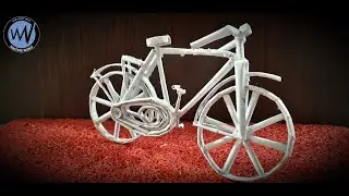 How to make paper bicycle very easy at home/Handmade paper cycle craft/Wastage World/DIY-21