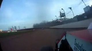 Jim Tate Jr Heat race in car. IMCA Sport Mod April 11, 2023 Beaver Dam Raceway