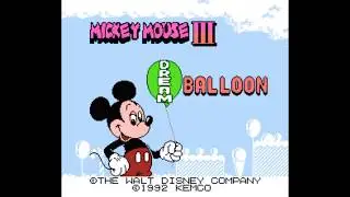 Dendy (Famicom,Nintendo,Nes) 8-bit Mickey Mouse 3 - Yume Fuusen Мультик-Заставка, Битва с Боссами