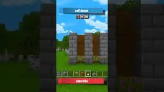 Minecraft wall design, minecraft #minecraftshorts #minecraft