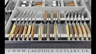 Laguiole Cutlery Set 28-piece -  6 Mixed French Wood | Laguiole UK