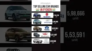 Top selling car brands in FY2025 in India 🇮🇳