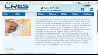 Chicago Real Estate School: Testing Policies