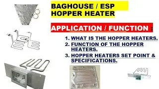 HOPPER HEATERS FUNCTION / SET POINTS / SPECIFICATIONS / ELECTROSTATIC PRECIPITATOR / BAGFILTER /